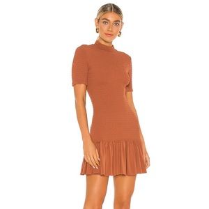 NWT A.L.C Aston Dress in Deep Amber